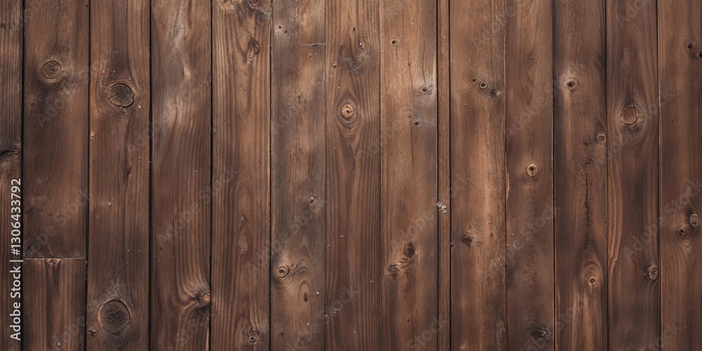 Rustic brown wooden planks background texture.