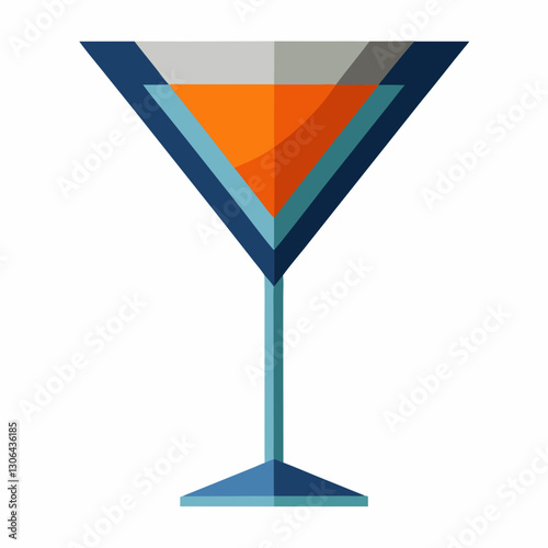 angular cocktail glass 