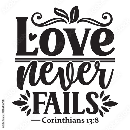 Love never fails Svg