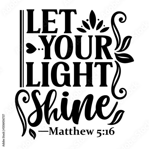 Let your light shine Svg