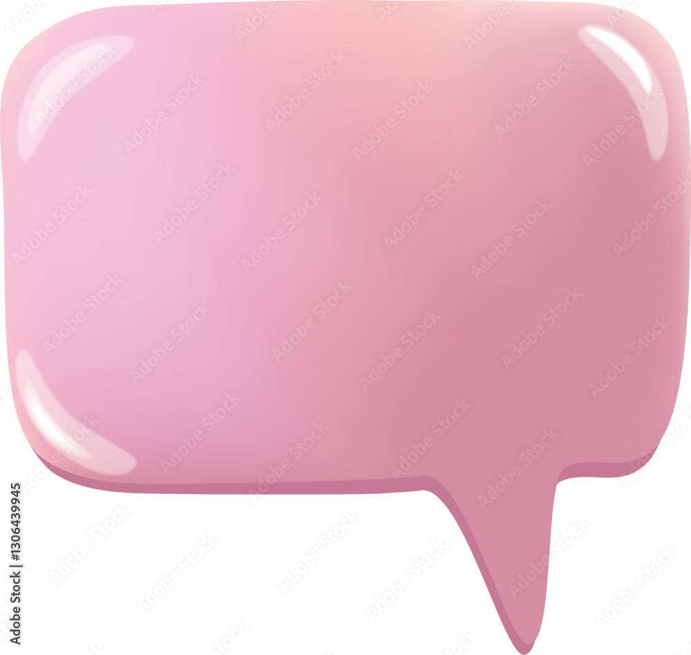 ぷっくりして溶けた雰囲気のあるかわいい吹き出し素材