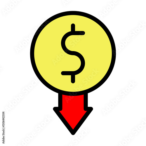 Low Demand Vector Filled Icon Design