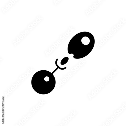 Antigen Antibody Reaction glyph icon