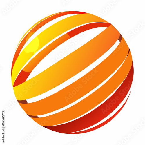 sliced sphere with dynamic motion effect