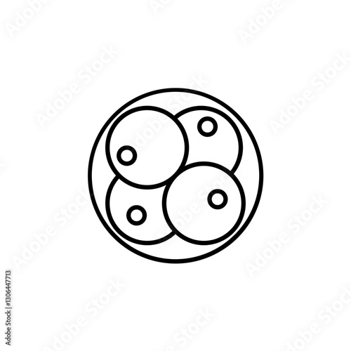 Embryo line icon