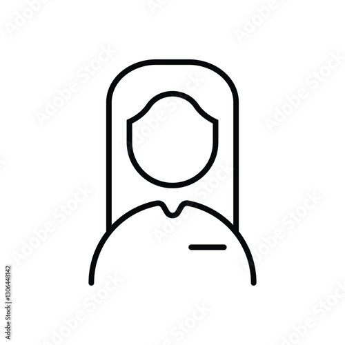 Woman icon. Business icon vector line
