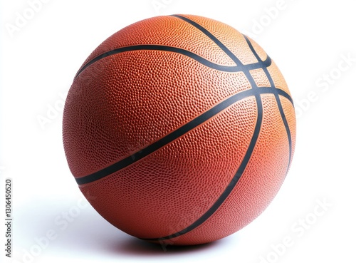 Wallpaper Mural Orange Basketball on White Background (1) Torontodigital.ca