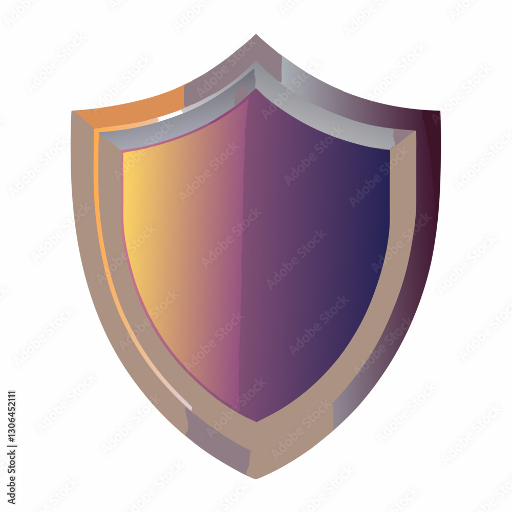 gradient shield with a subtle metallic finish gradient shield with a subtle metallic finish