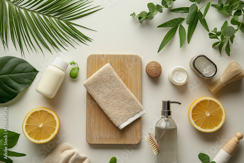 Wallpaper Mural A stock photo depicts a minimalist lifestyle with zero-waste, environmentally friendly household items that encourages sustainable purchasing decisions Torontodigital.ca