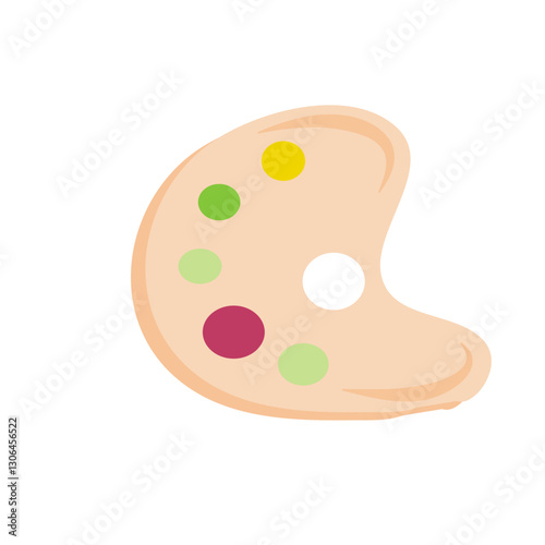 School paint palette
