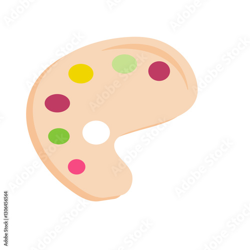 School paint palette
