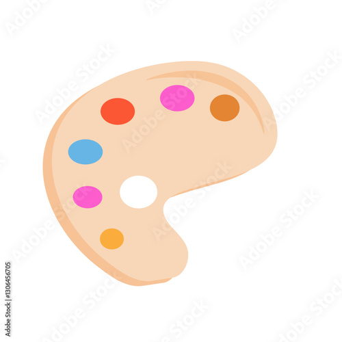 School paint palette
