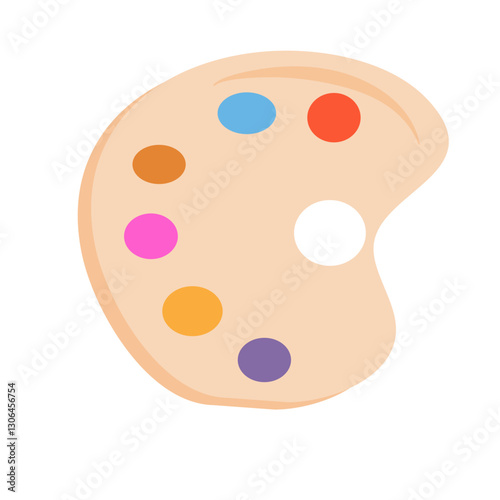 School paint palette
