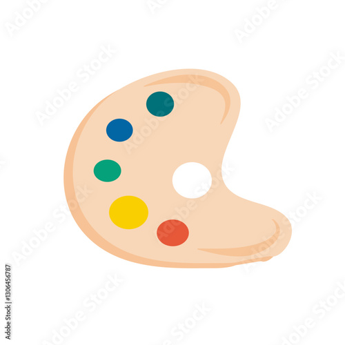 School paint palette
