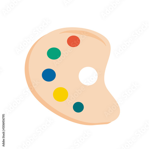 School paint palette
