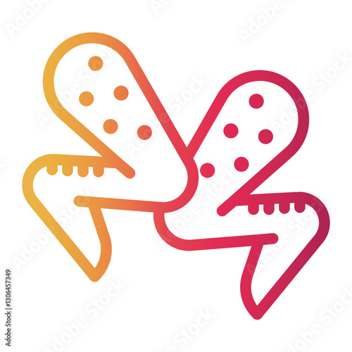 chicken Line Gradient Icon
