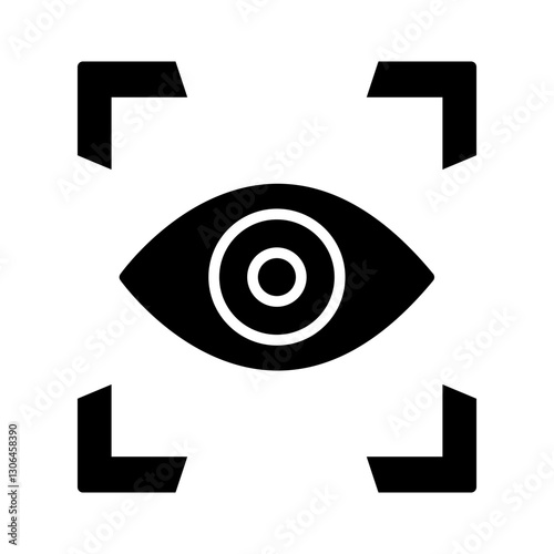 Retinal Scanner Vector Icon