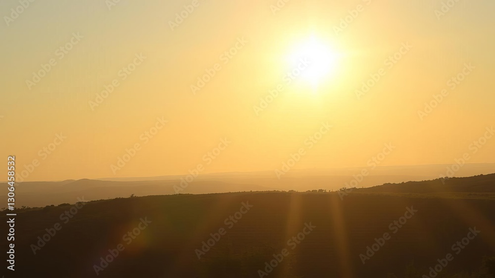 Bright and vibrant summer sun shining with lens flare, shining, summer Bright and vibrant summer sun shining with lens flare, shining, summer