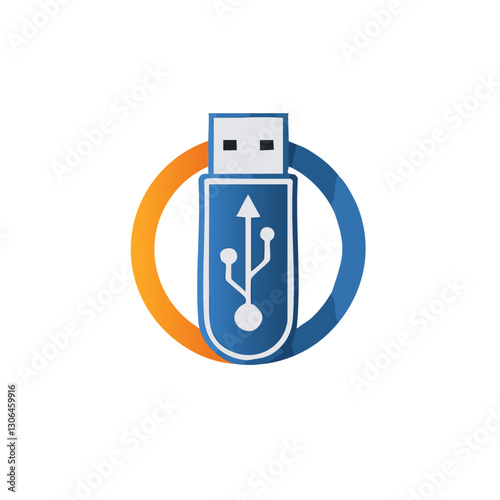 Obraz na płótnie usb flash drive vector illustration icon design w salonie