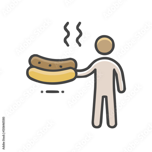 hot dog cartoon character