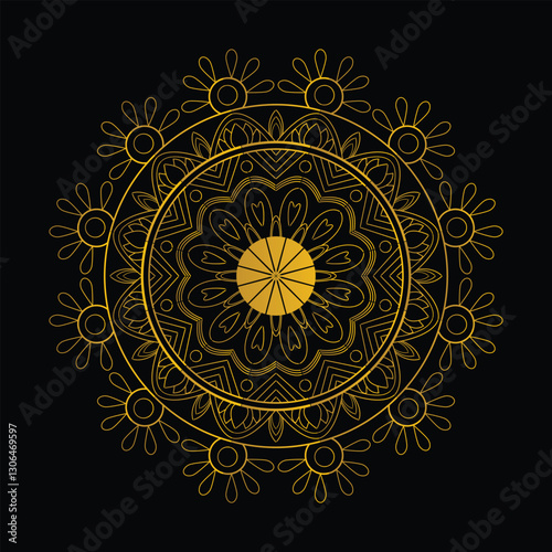 Intricate Mandala Design. Bohemian-inspired wallpaper