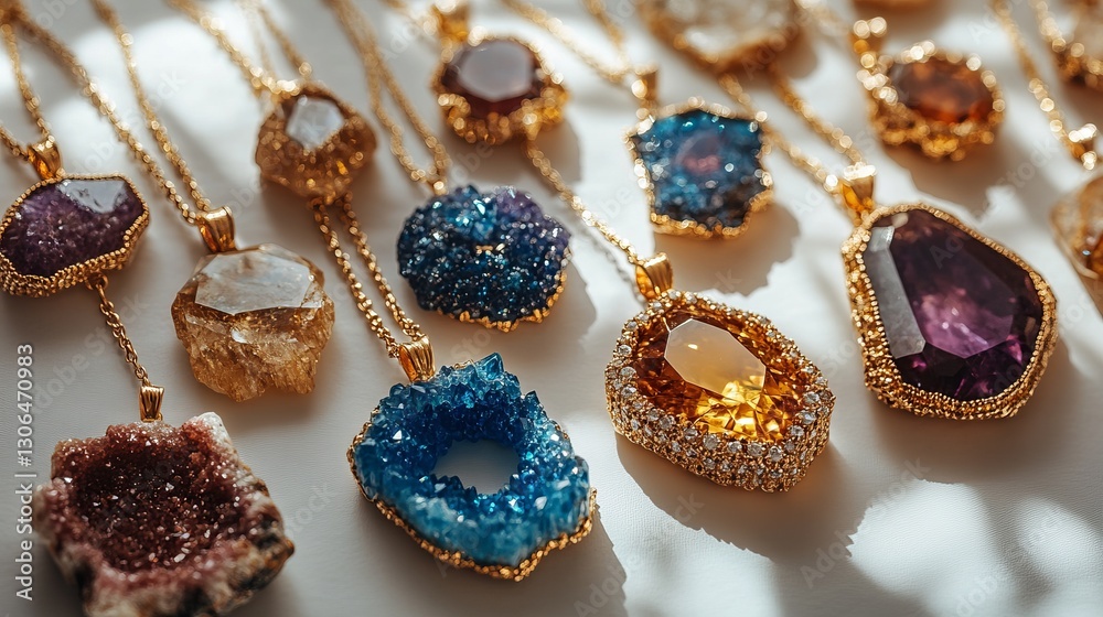 Vibrant Collection of Colorful Gems Displaying a Spectrum of Radiant Hues in Natural Light and Texture Vibrant Collection of Colorful Gems Displaying a Spectrum of Radiant Hues in Natural Light and Texture
