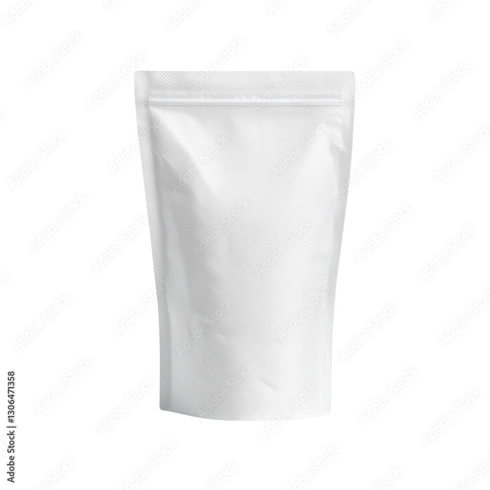 Blank White Stand Up Pouch isolated on a white background, PNG file, white plastic container, white plastic bag Blank White Stand Up Pouch isolated on a white background, PNG file, white plastic container, white plastic bag