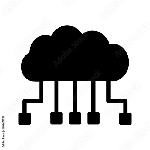 Cloud Computing Vector Icon