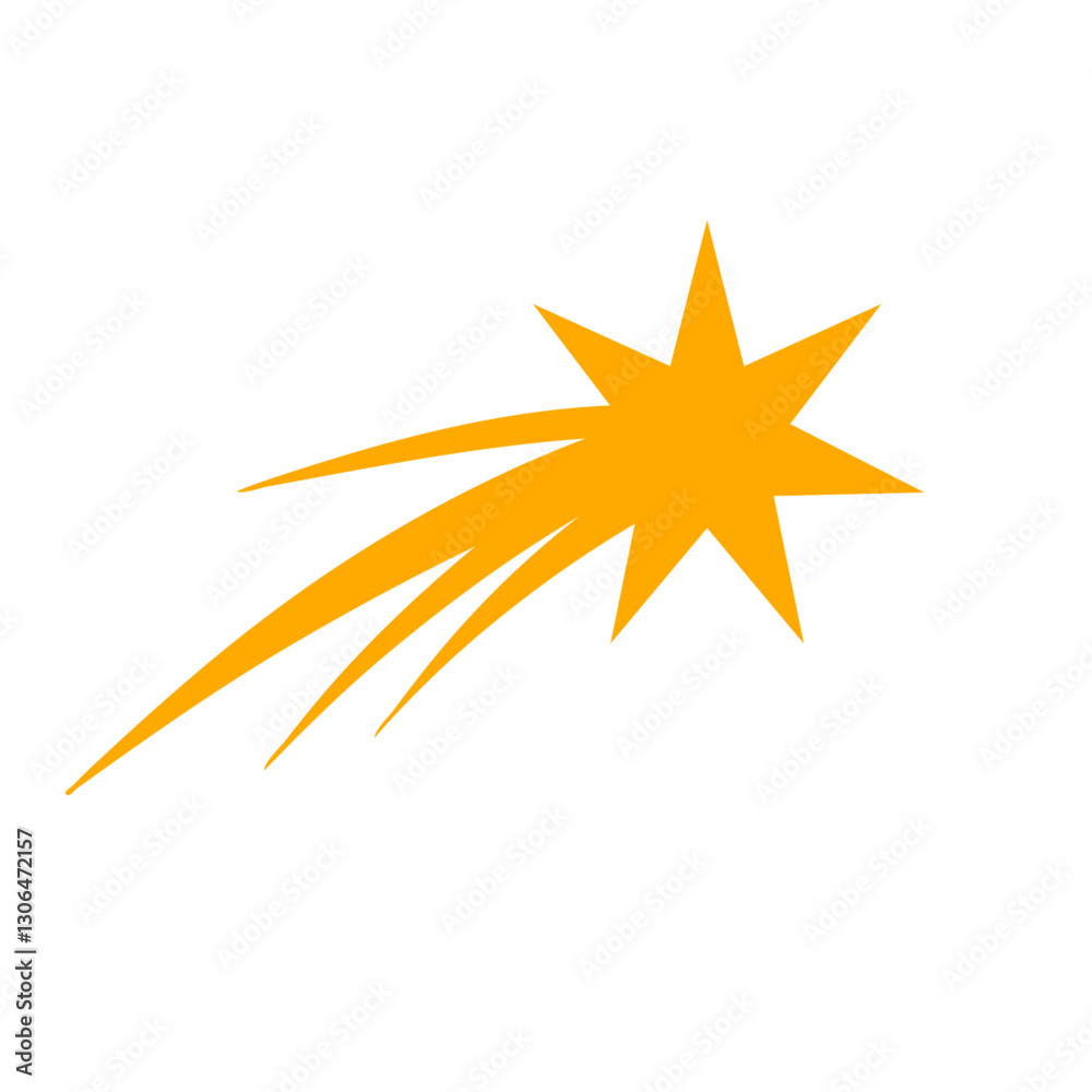 Fototapeta premium Falling Star icons space element 
