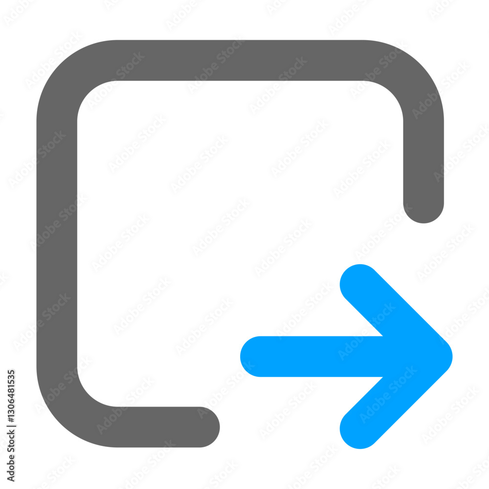 Multicolored black and blue outline icon pack Multicolored black and blue outline icon pack