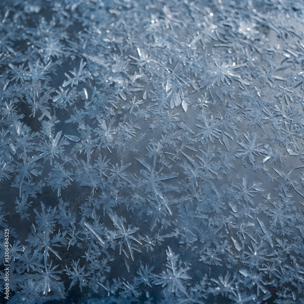 Metal textures showcasing intricate frost patterns on a cold winter morning Metal textures showcasing intricate frost patterns on a cold winter morning