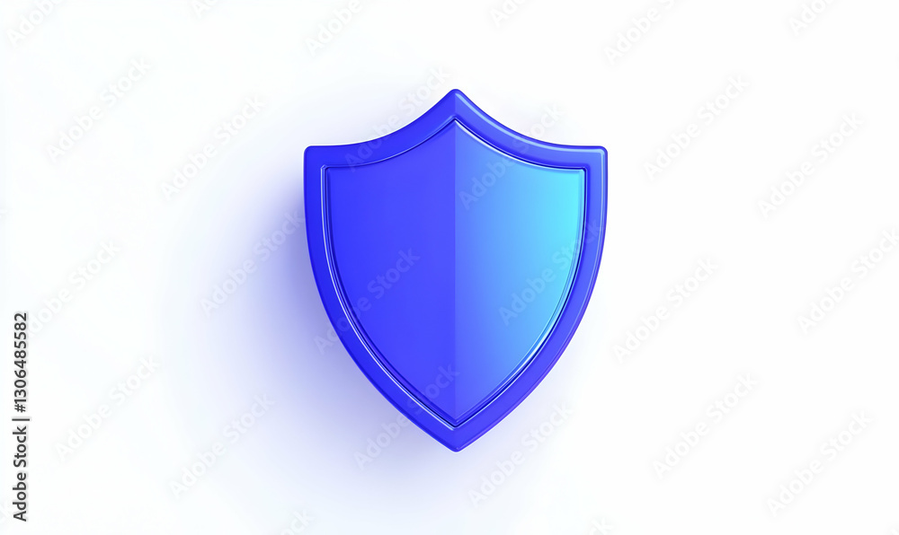 Blue Shield Icon with Gradient for Security and Protection Concepts Blue Shield Icon with Gradient for Security and Protection Concepts
