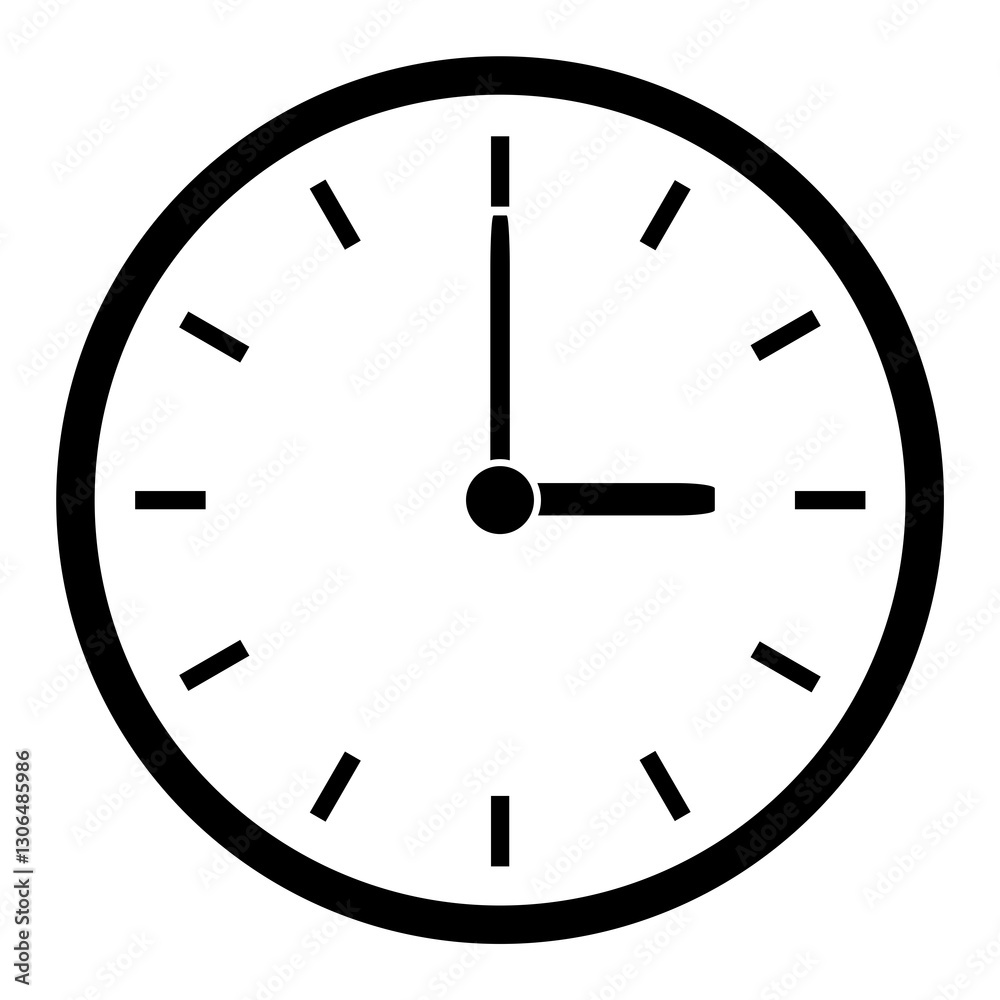 Uhr mit Uhrzeit Zeit zeigt 15 Uhr oder 3 Uhr Uhr mit Uhrzeit Zeit zeigt 15 Uhr oder 3 Uhr