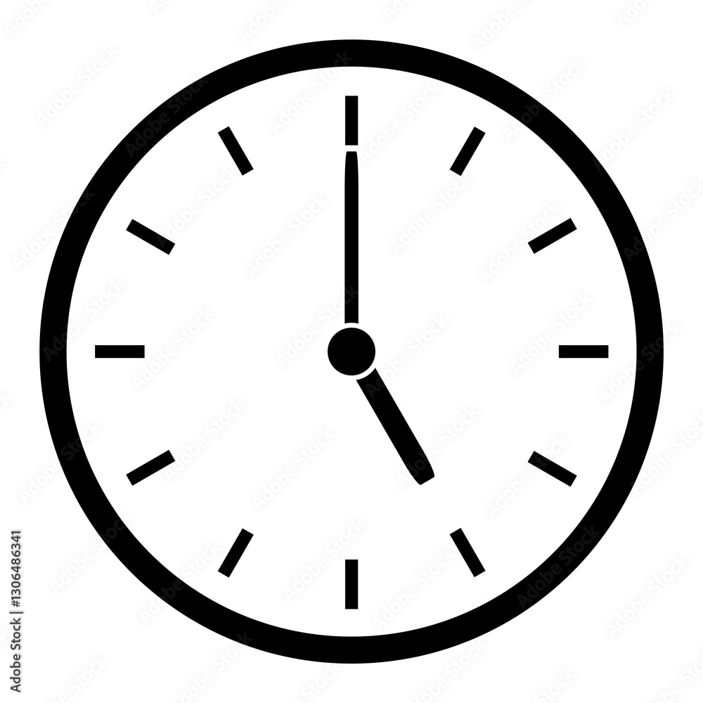 Uhr mit Uhrzeit Zeit zeigt 17 Uhr oder 5 Uhr Uhr mit Uhrzeit Zeit zeigt 17 Uhr oder 5 Uhr