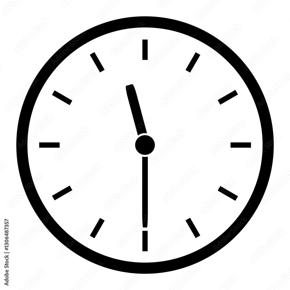 Uhr mit Uhrzeit Zeit zeigt 11:30 Uhr oder 23:30 Uhr Uhr mit Uhrzeit Zeit zeigt 11:30 Uhr oder 23:30 Uhr