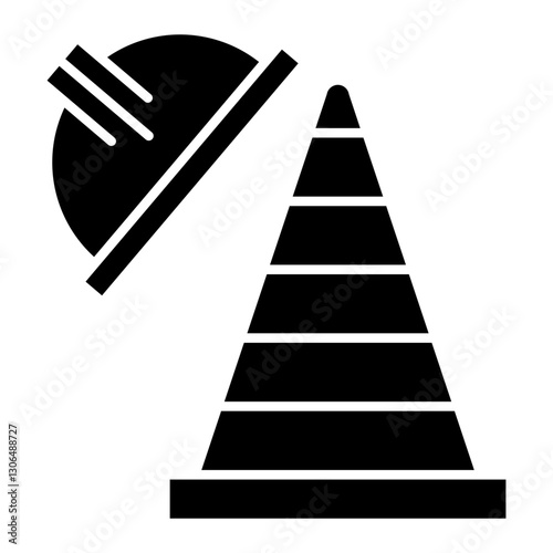 traffic cone Solid icon