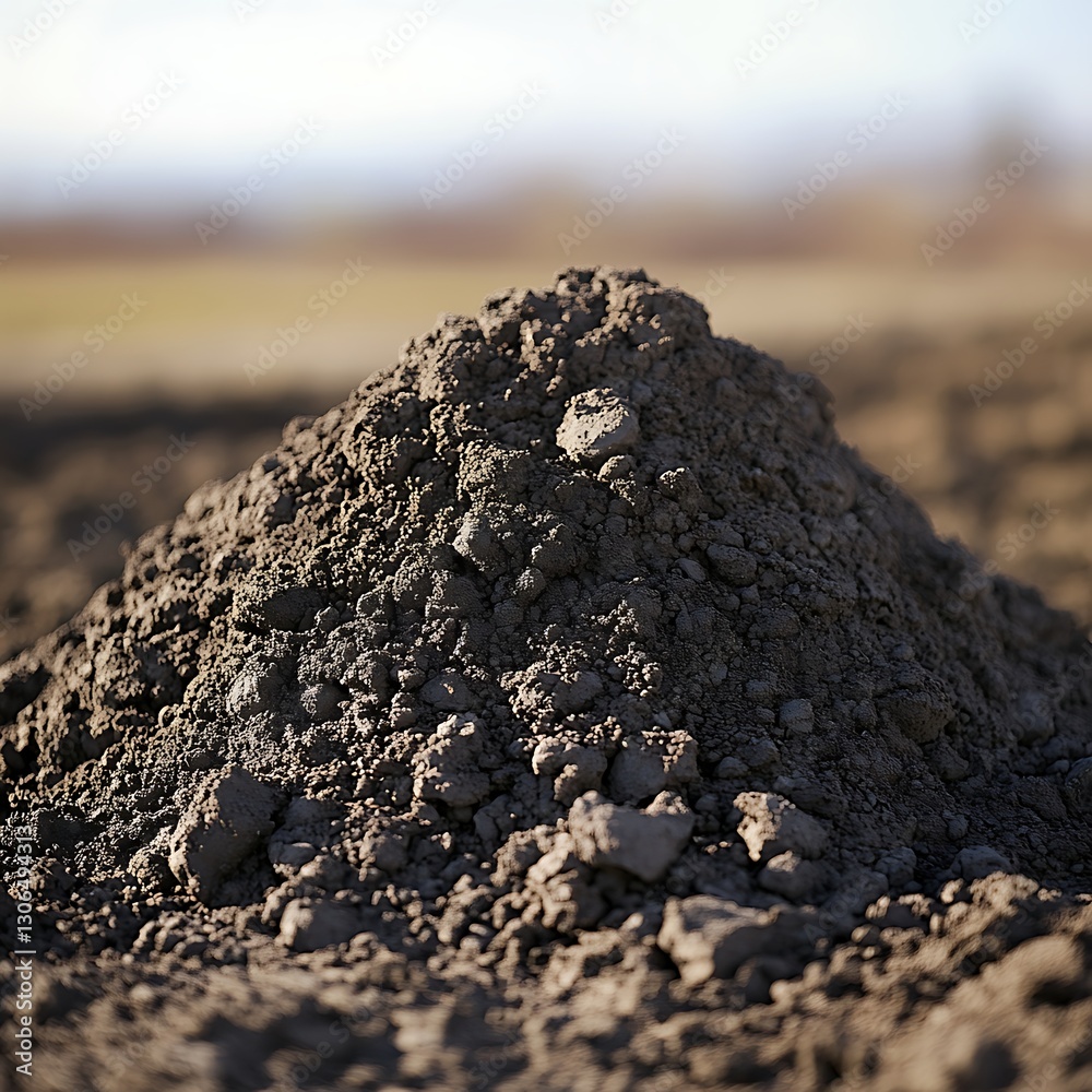 Mound of Soil Field Agriculture Rural Landscape Mound of Soil Field Agriculture Rural Landscape