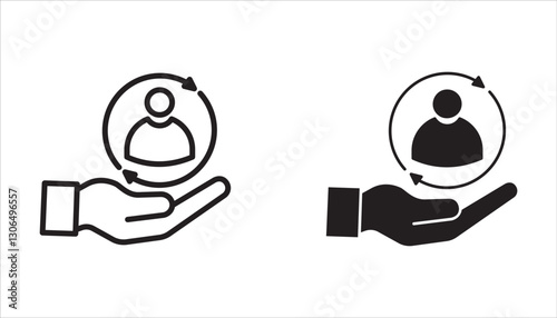 Care customer icon set. for mobile concept and web design. vector illustration