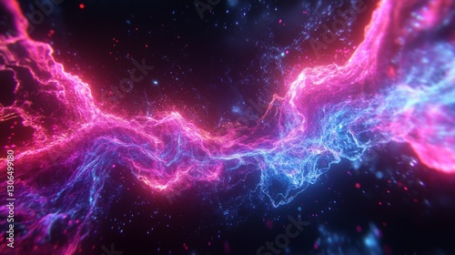 Bright neon trails of light moving across a black canvas, fluid and powerful, ultra-detailed, 8k