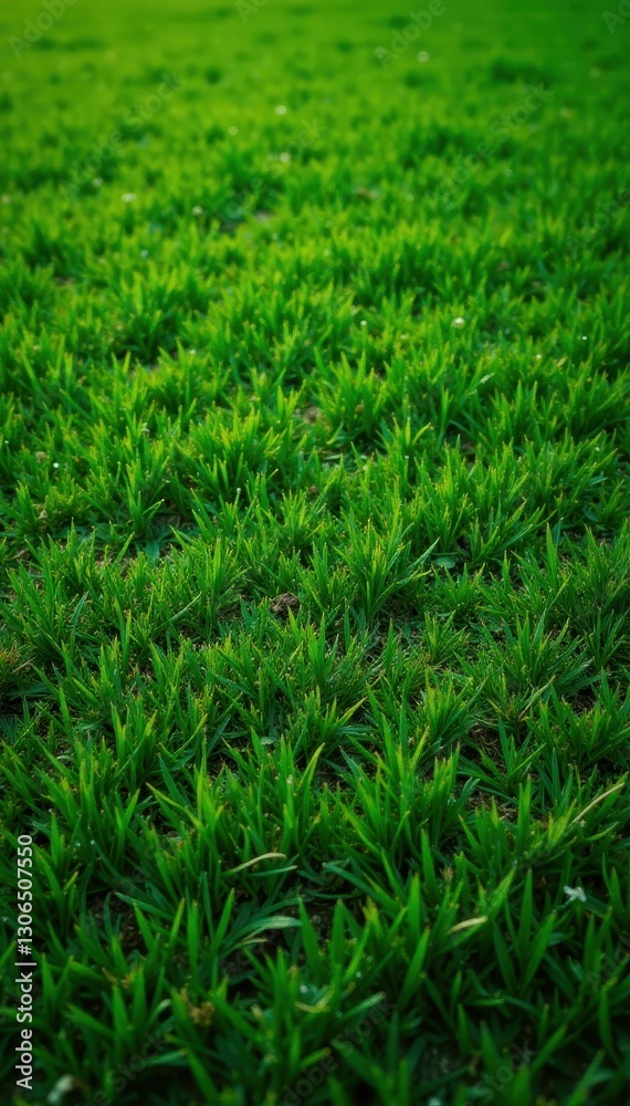 Evenly cut, fine textured fairway grass, overhead , vibrant, blades, ground cover Evenly cut, fine textured fairway grass, overhead , vibrant, blades, ground cover
