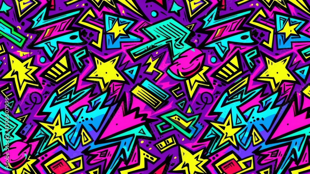 A playful mix of primary and secondary colors: red, blue, yellow, green, pink, and purple. A playful mix of primary and secondary colors: red, blue, yellow, green, pink, and purple.