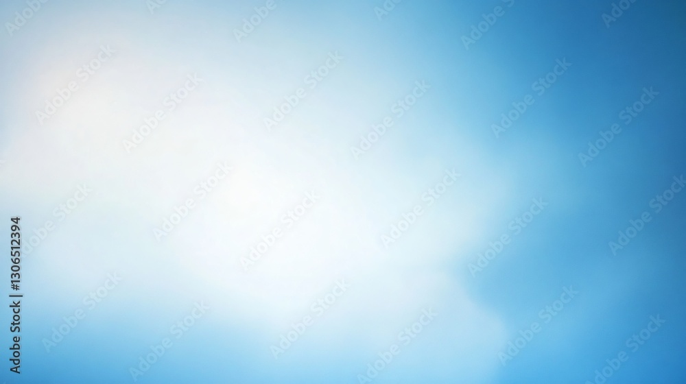 Obraz premium Soothing Blue Gradient Background Symbolizing Clarity Through Subtle Color Transition