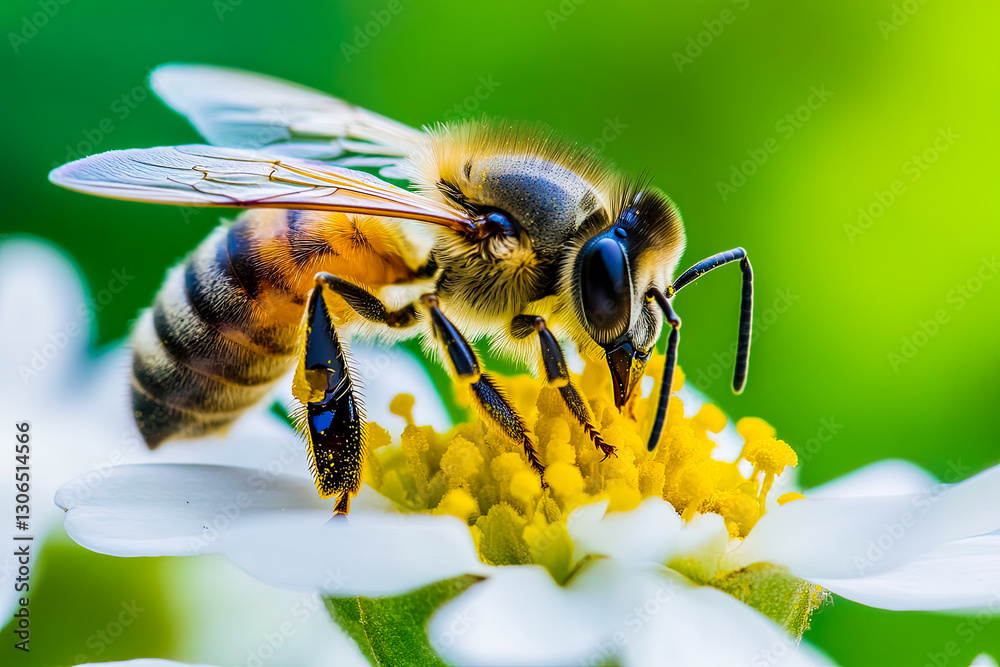 Close-up of a Bee on a Flower Close-up of a Bee on a Flower