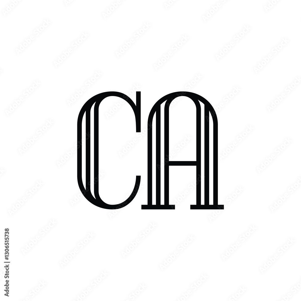 CA monogram logo design letter text name symbol monochrome logotype alphabet character simple logo CA monogram logo design letter text name symbol monochrome logotype alphabet character simple logo