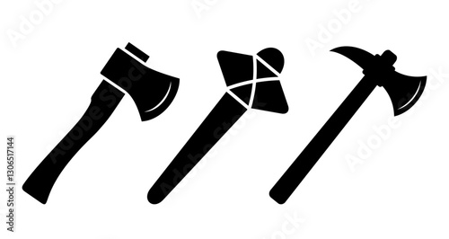 Axe and hatchet vector icon