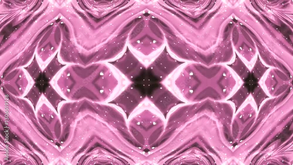 Abstract Pink Pattern Kaleidoscope