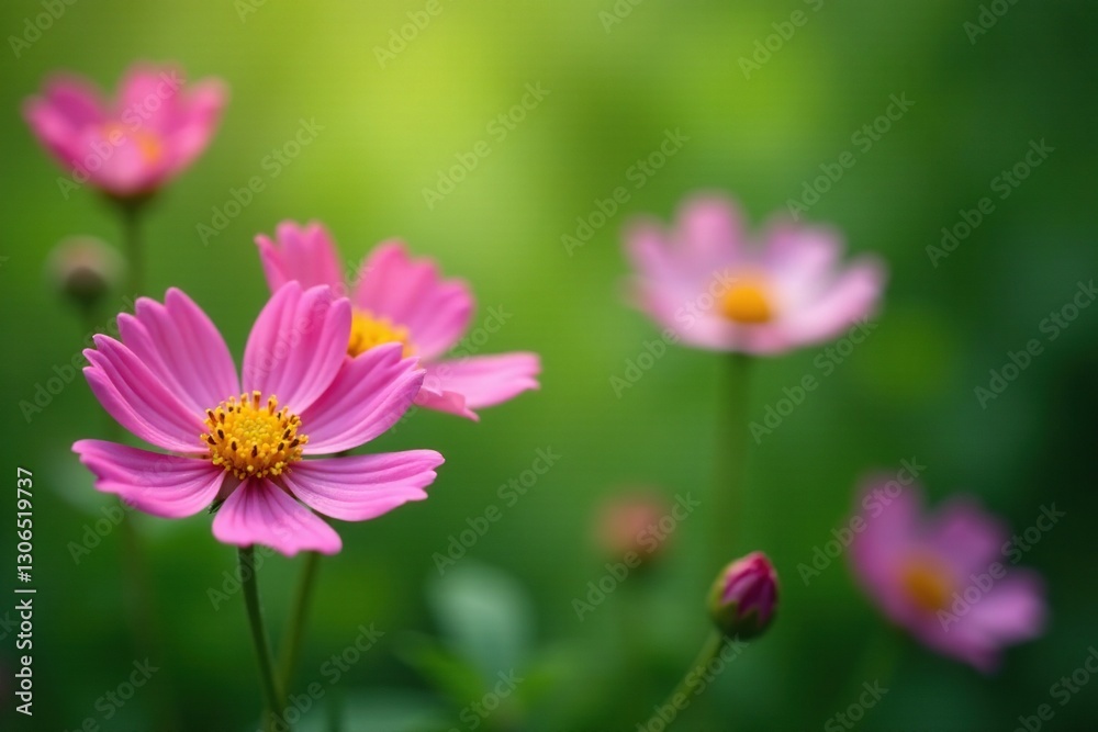 Soft petals of pink flowers against a green background, nature, wildflowers, pink flowers Soft petals of pink flowers against a green background, nature, wildflowers, pink flowers