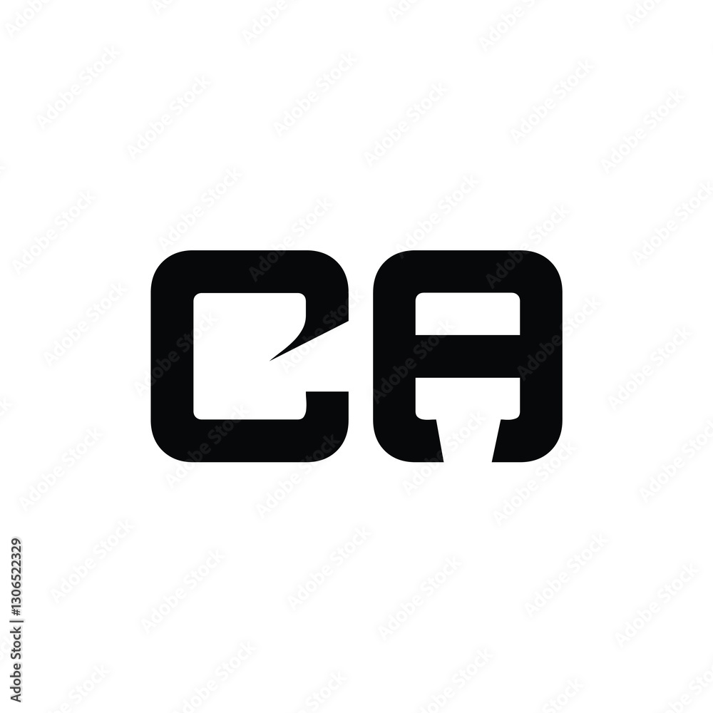 CA monogram logo design letter text name symbol monochrome logotype alphabet character simple logo CA monogram logo design letter text name symbol monochrome logotype alphabet character simple logo