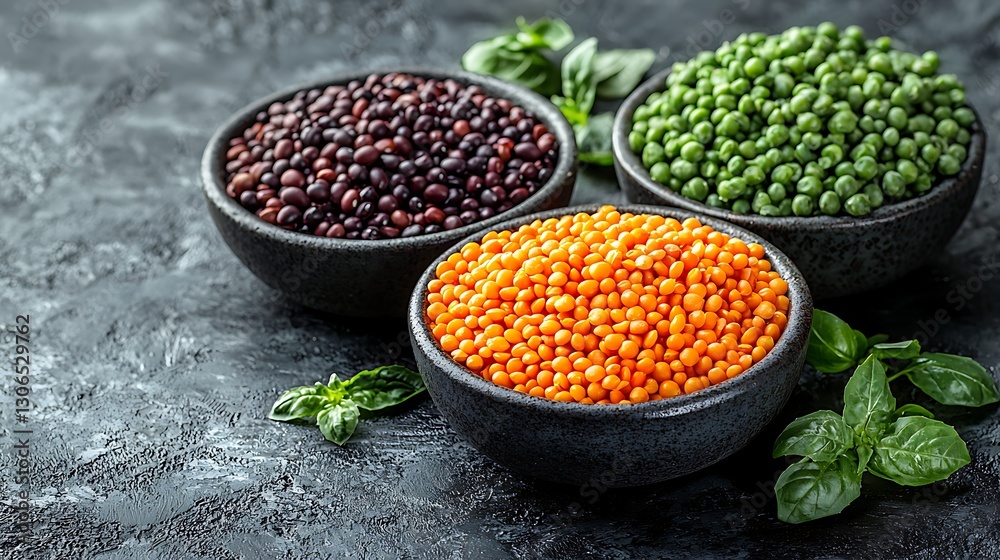 Vibrant legumes and lentils display modern kitchen food photography minimalist environment top view healthy eating concept Vibrant legumes and lentils display modern kitchen food photography minimalist environment top view healthy eating concept