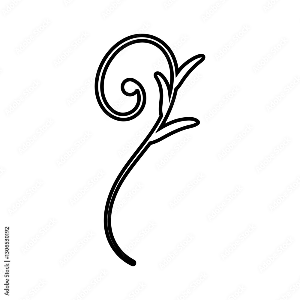 Fototapeta premium Decorative icon vector. Ornaments elements illustration sign. Decorative elements symbol or logo.